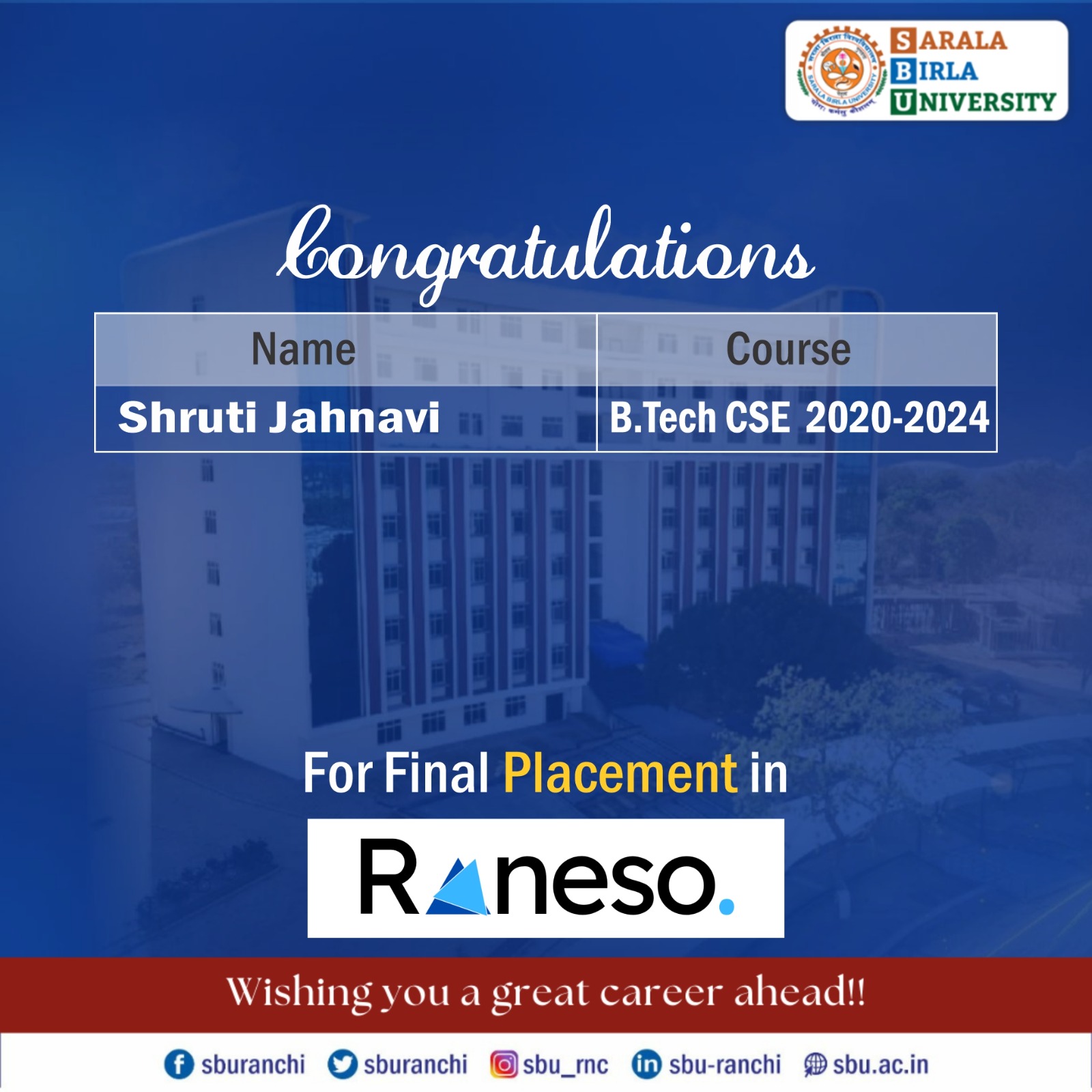 sbu campus placement